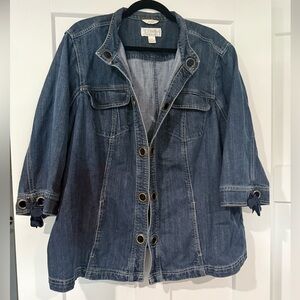 CJ Banks Classic Blue Denim Jacket